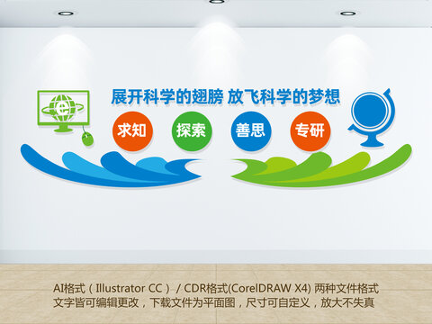 科學(xué)室背景墻