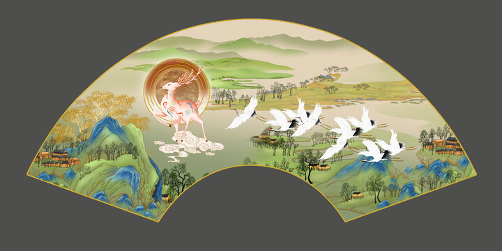 青綠山水畫