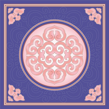 花角花紋背景