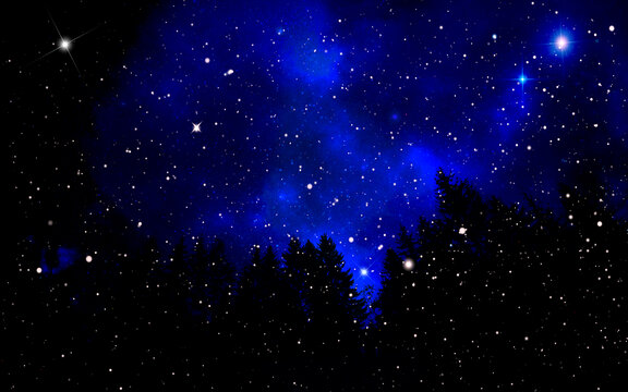 浪漫璀璨星空星空背景