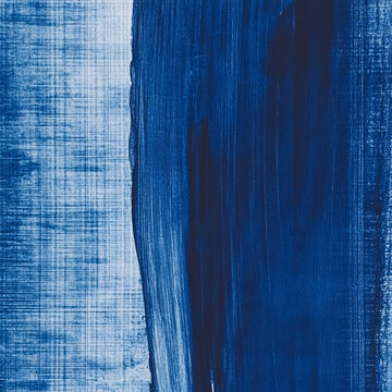 藍(lán)色色彩油畫筆觸