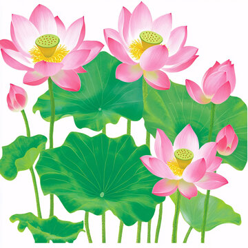 荷花素材