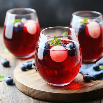 藍莓樹莓飲料