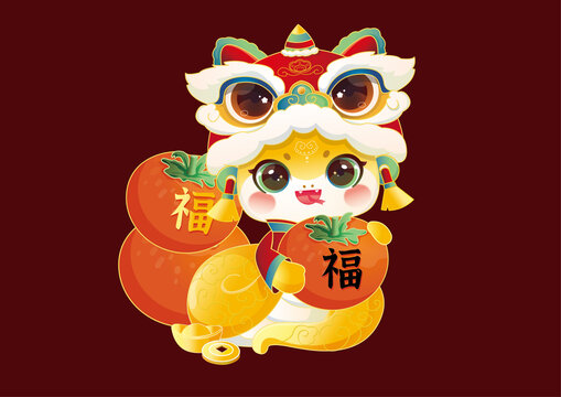 金蛇送福萬事如意