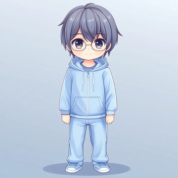 q版男孩全身