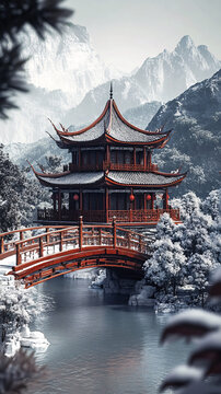 雪山古樓