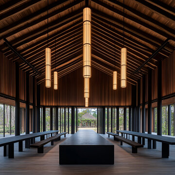 木結(jié)構(gòu)天花建筑