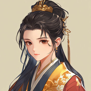 國風女性頭像
