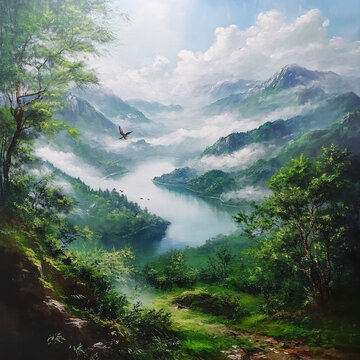 仙境風(fēng)景畫