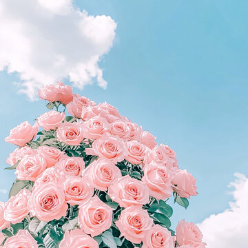 天空玫瑰花