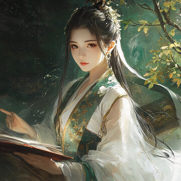 古風(fēng)美女頭像封面