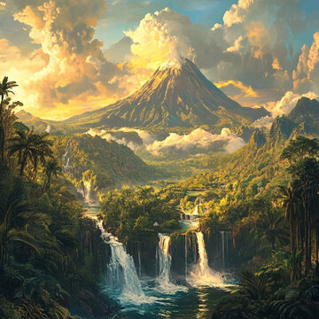 叢林風景畫