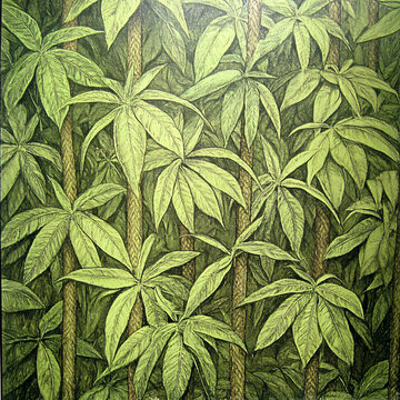 熱帶雨林壁畫(huà)