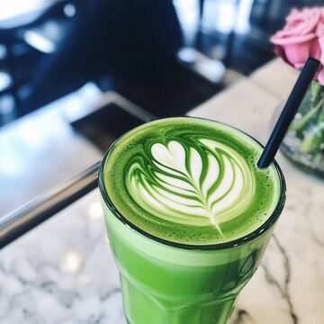 抹茶漂浮拿鐵