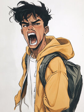 馬克筆畫人像