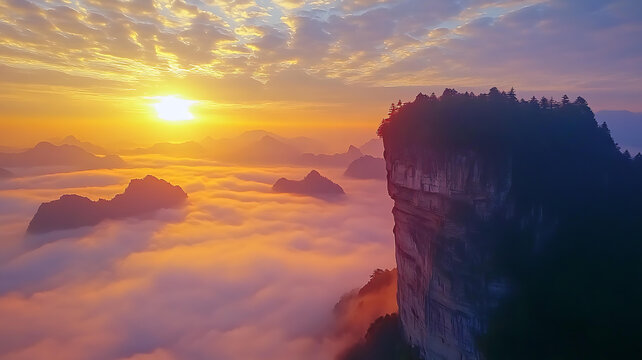 云海日出奇峰