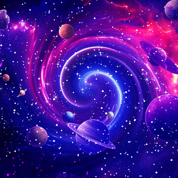 唯美漩渦星空吊頂