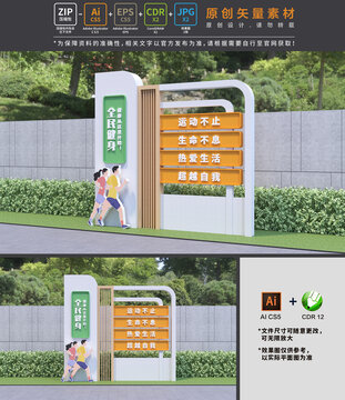 健康基石戶外景觀立牌