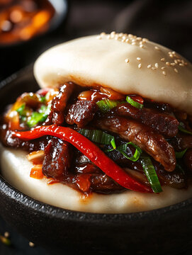 牛腩夾饃