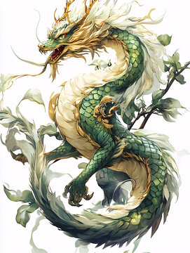 卡通古風(fēng)龍