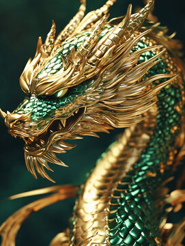 金色龍紋金龍蒼龍青龍