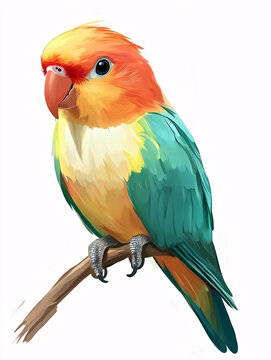 彩色鸚鵡