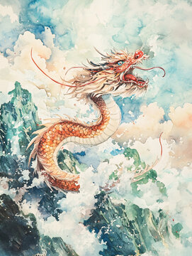 國(guó)潮風(fēng)蛟龍得水