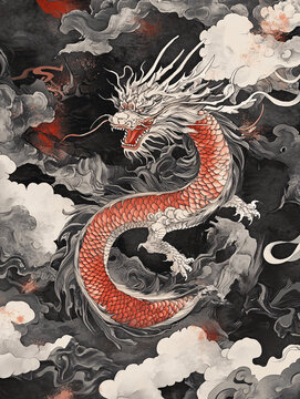 國潮風(fēng)蛟龍得水