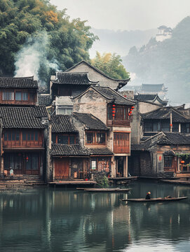 唯美古鎮(zhèn)風光