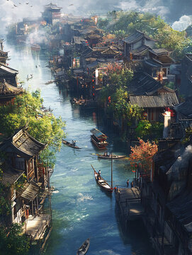 唯美浪漫江南水鄉(xiāng)風(fēng)情