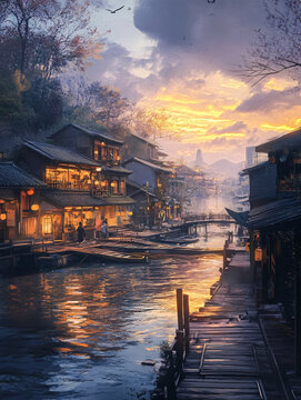 唯美古鎮(zhèn)風(fēng)光
