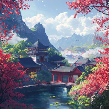 古風(fēng)動畫場景