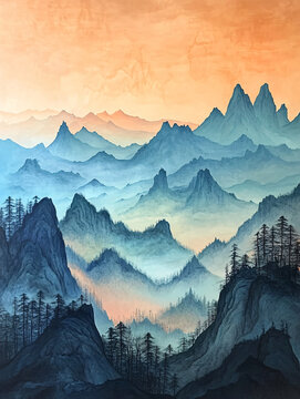 大幅遠山