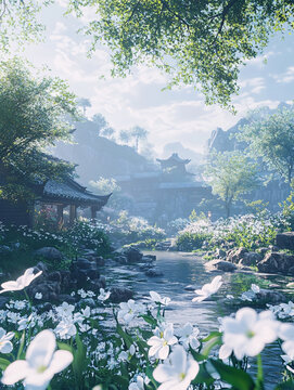 古風(fēng)場(chǎng)景春暖花開(kāi)