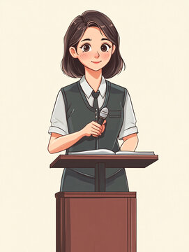 女講師教師