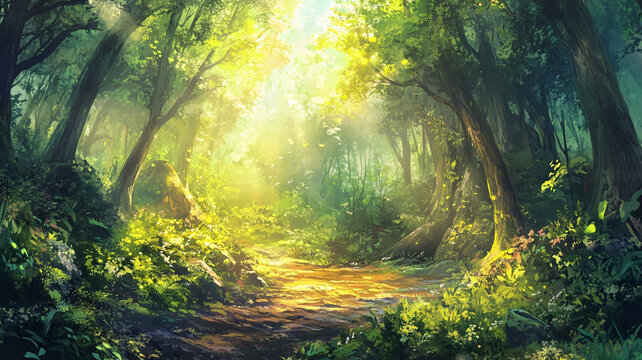 唯美森系場景