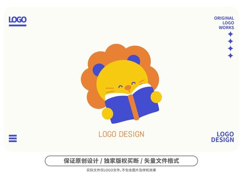 原創(chuàng)卡通小獅子logo