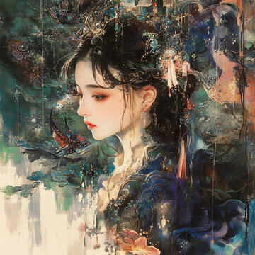 古風美女頭像封面