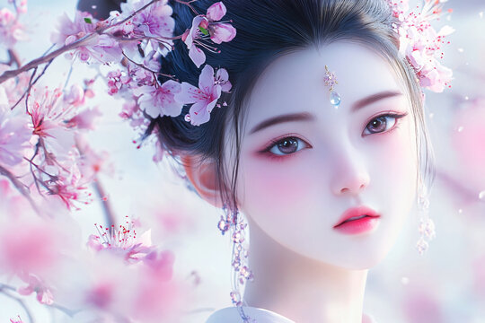 桃花美人