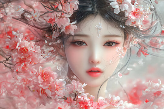 桃花美人