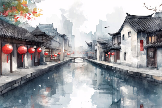 唯美浪漫江南水鄉(xiāng)風(fēng)情