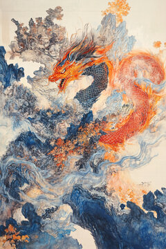 工筆龍