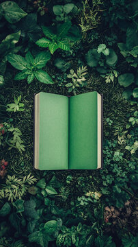 植物書本背景