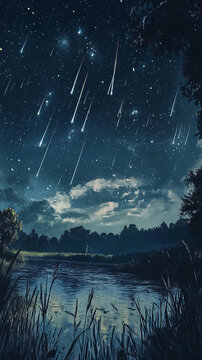 唯美流星雨
