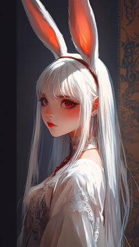 白發(fā)兔子精