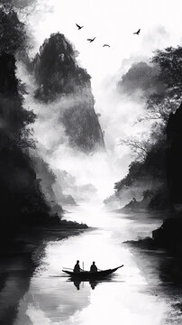 山水行舟