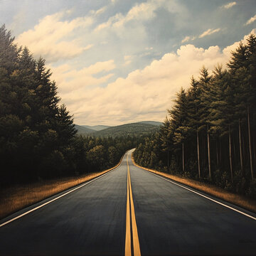 公路風(fēng)景畫