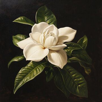 梔子花裝飾畫(huà)