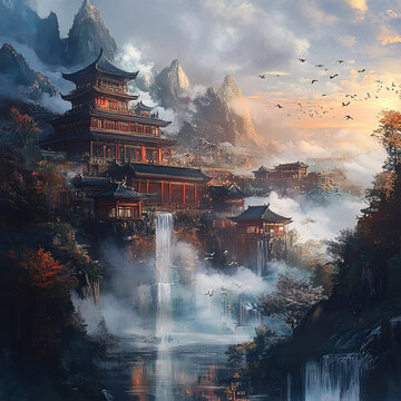 古風(fēng)仙境天上宮闕