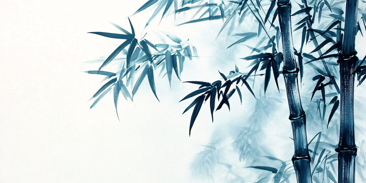 意境竹子背景